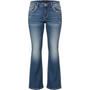 Westfield Eagle Bootcut Jeans Embellished Wing Back Pocket Blue Y2K Western 11